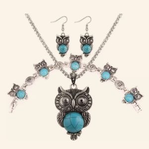 Cute owl jewelry set.
